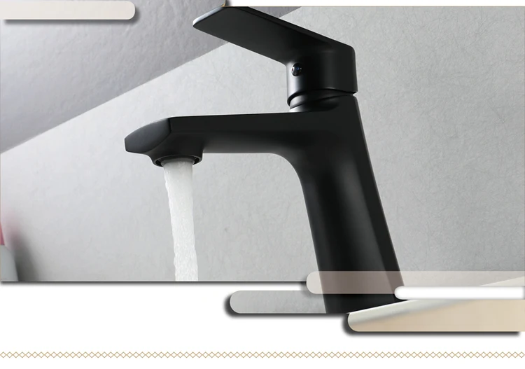 brass black basin faucet bathroom hot and cold single handle faucet