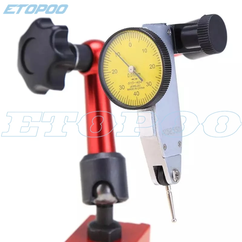 Great Accuracy Dial Test Indicator Gauge 0.01mm Resolution for Measurement in Processing for Layout and Inspection Dial Indicator 
