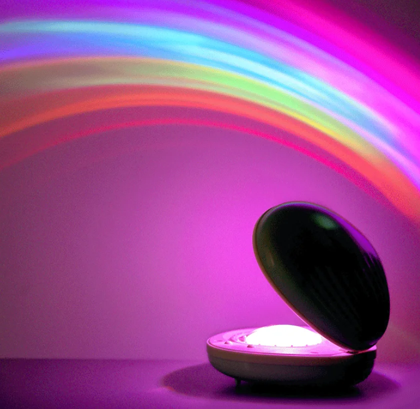 Newish amazon hottest selling baby kids LED shell shape LGBT USB night light projector for birthday girlfriend gifts