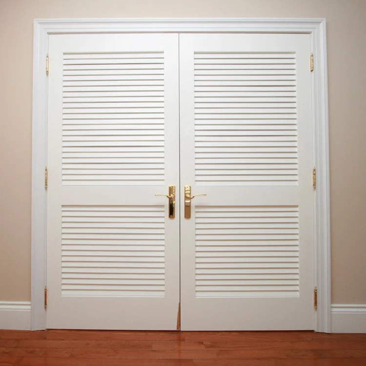 Hs-lw001 Moderne Innen Klappe Eingangstür Design Belüftete Massivholz