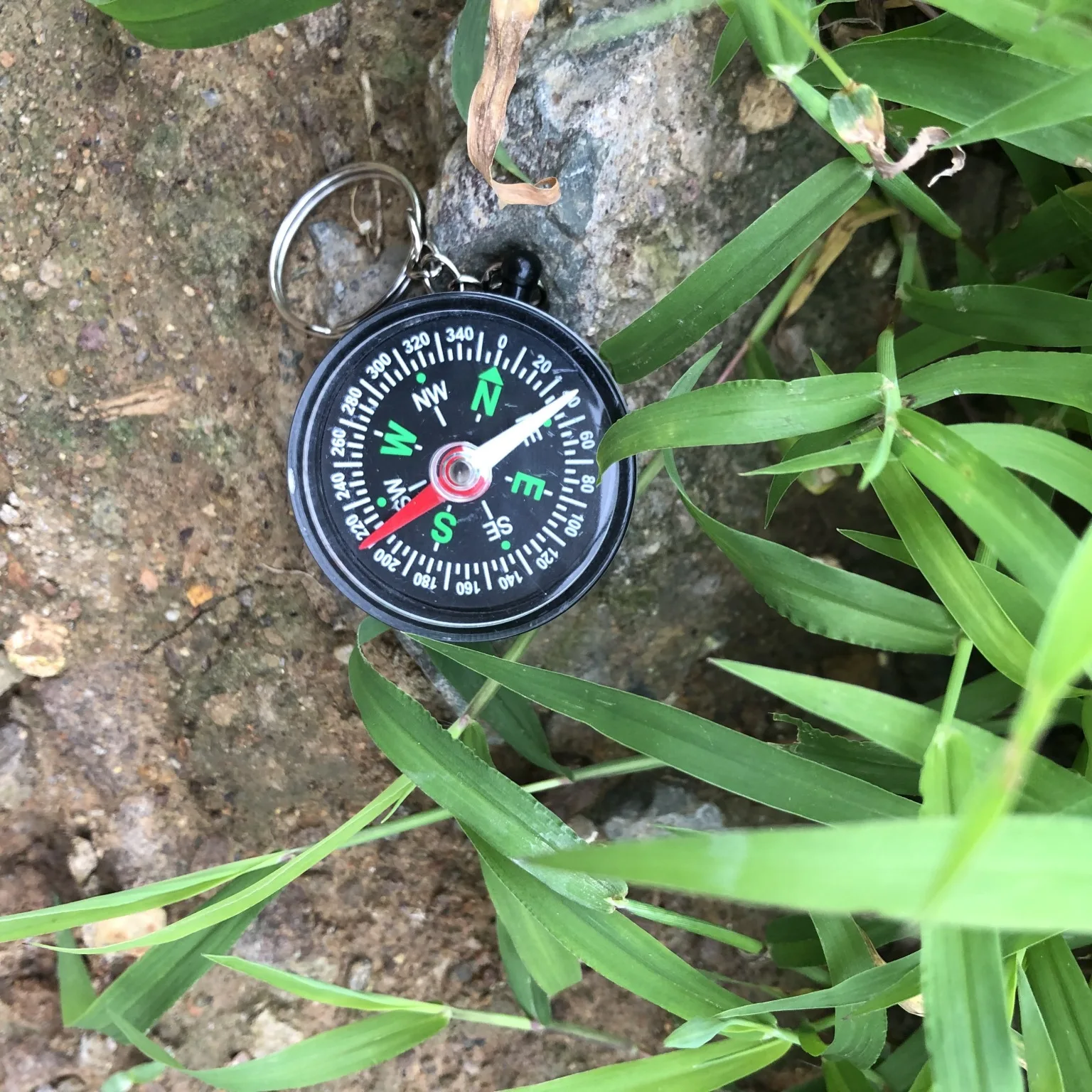 Wholesale 40mm Compass With Key Ring,Outdoor Travel Children Experiment