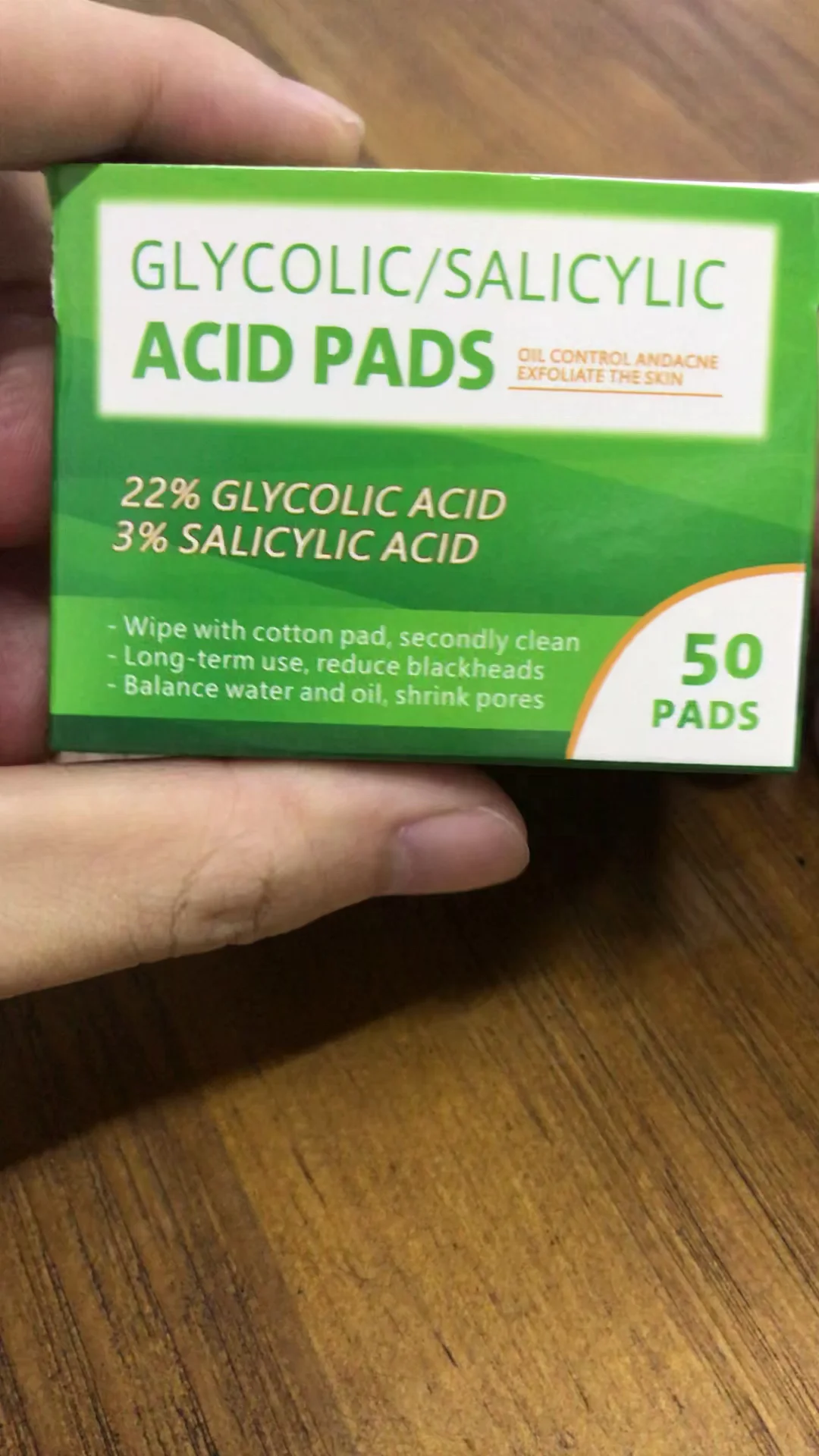 Glycolic Acid 22 And Salicylic Acid 3 Acne Pads For Exfoliating,Face