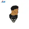 Custom Make Hard Enamel fancy man shaped nickel lapel pins badge