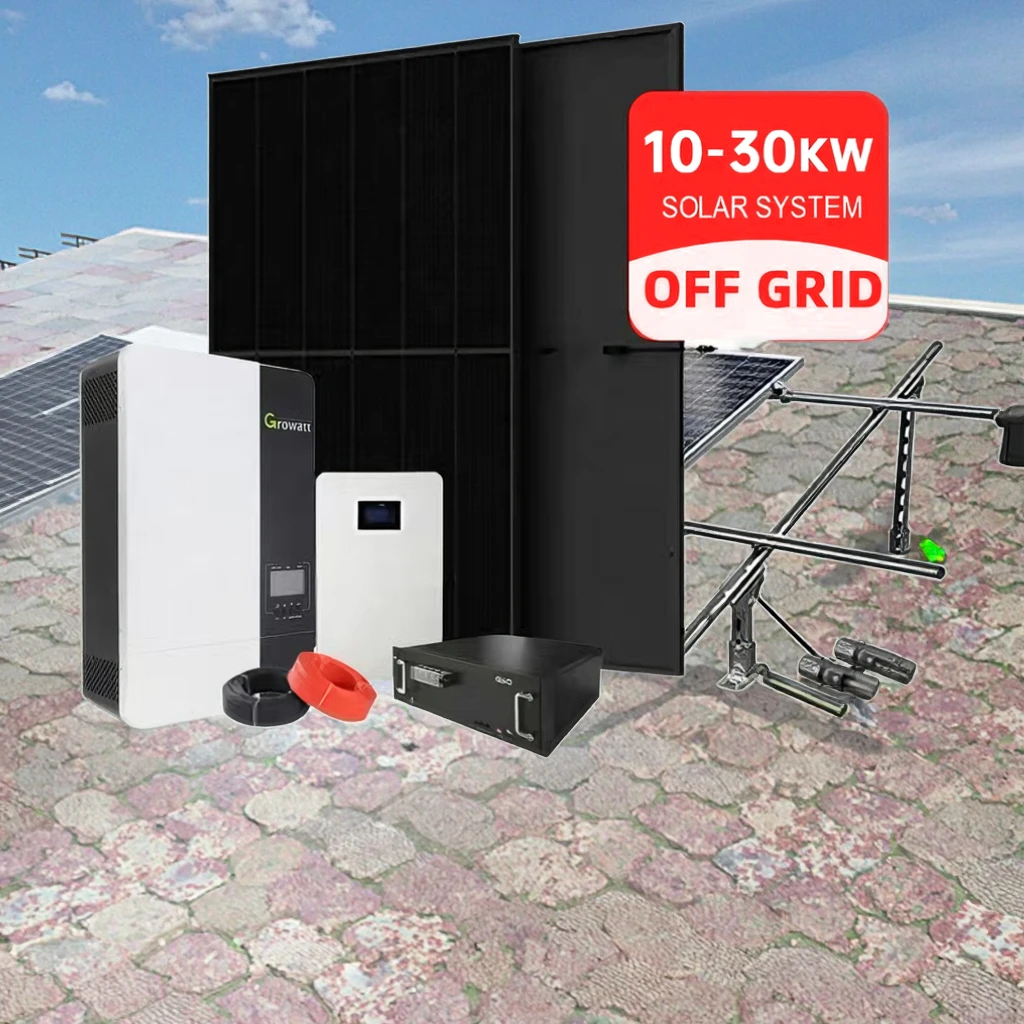 10kW solar system layout on residential roof with N-Type TOPCon panels and hybrid inverter