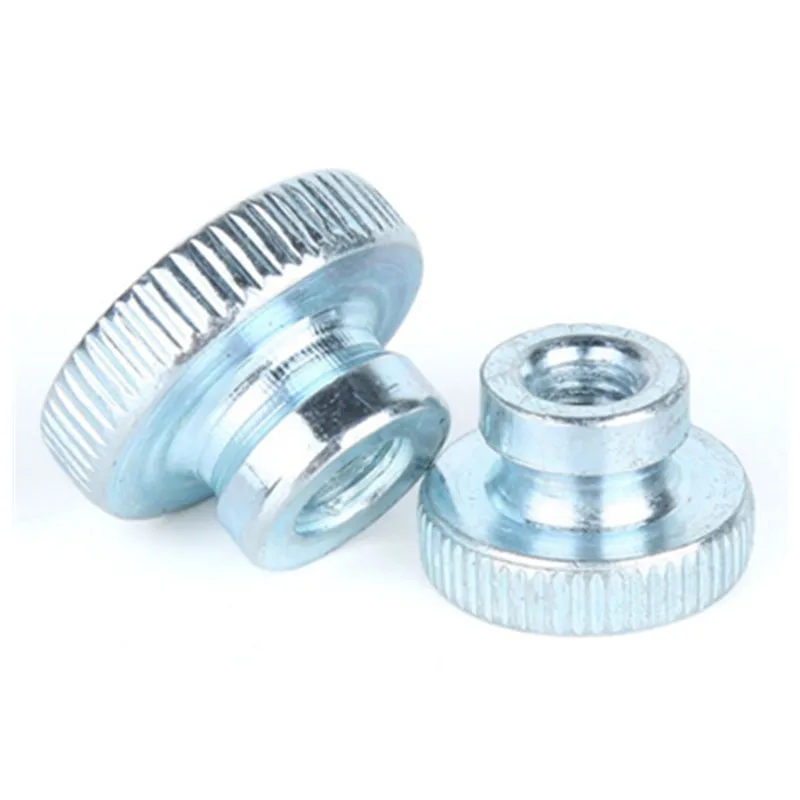 Round Flanged Knurled Thumb Nut Knob. Flat Head Knurled Thumb Nuts For