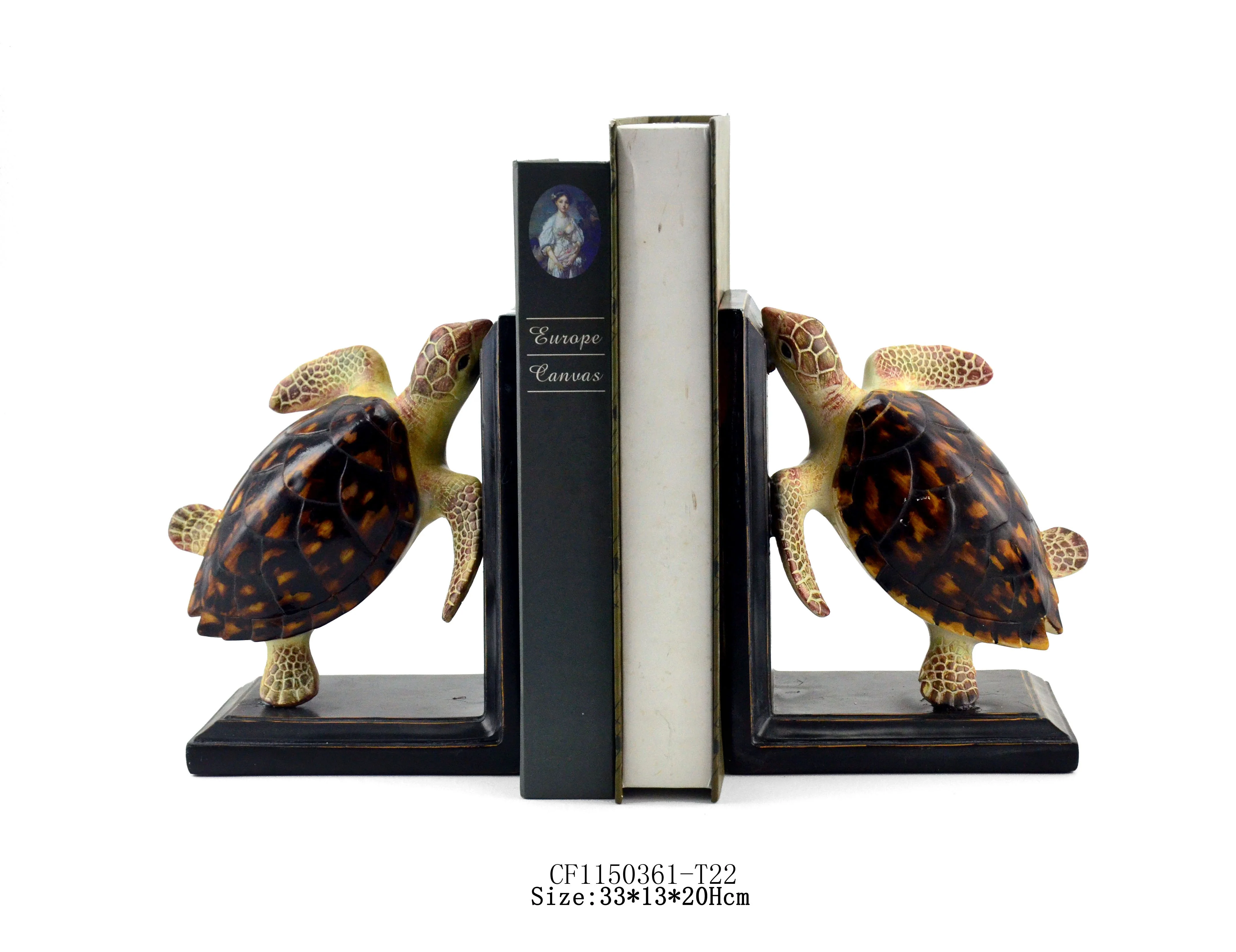 2020 New Design Ocean Collection Resin Sea Turtle Figurine Bookend Holder For Home Decor details