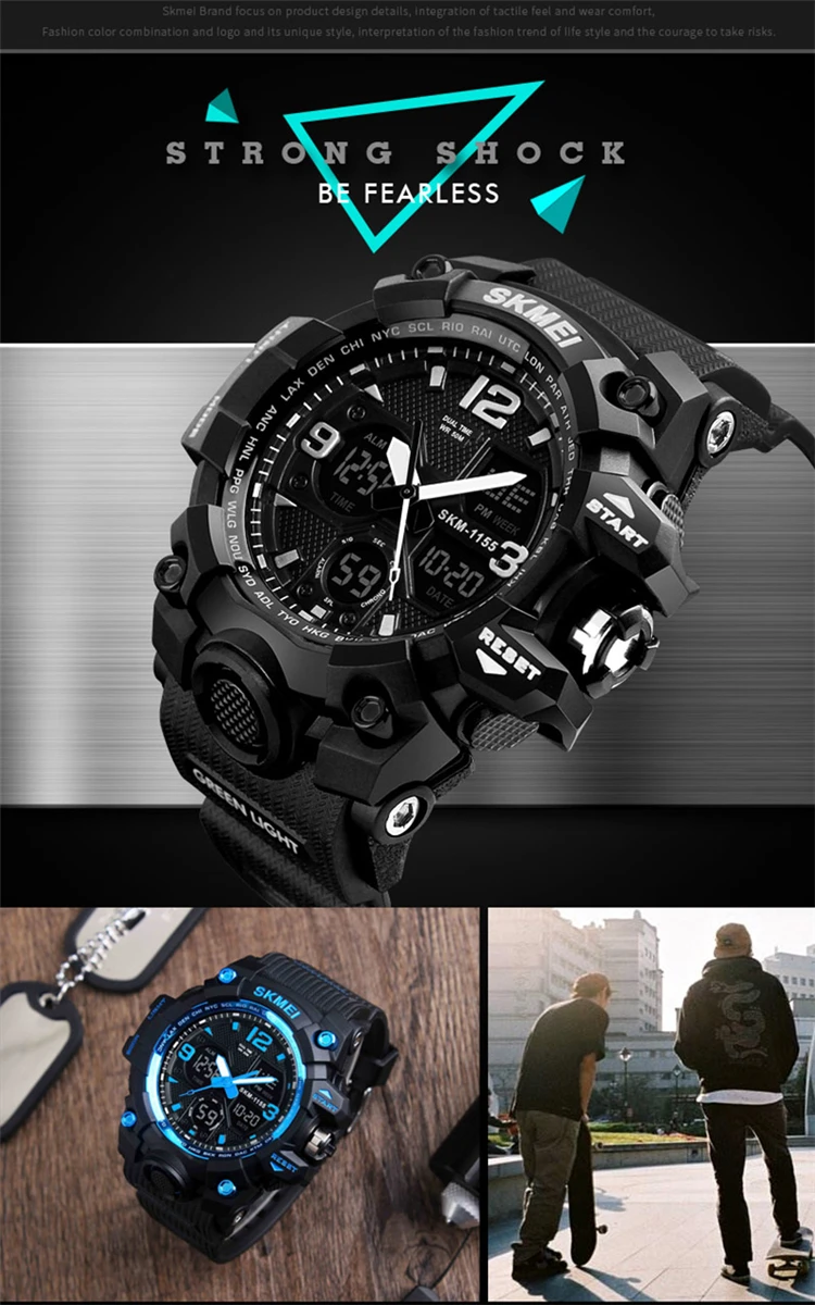 Amazon.com: Men's Military Watch Sports Outdoor Waterproof Digital Watches  with Date Multi Function Tactics LED Alarm Stopwatch Analog Watches 1155  Khaki : Clothing, Shoes & Jewelry