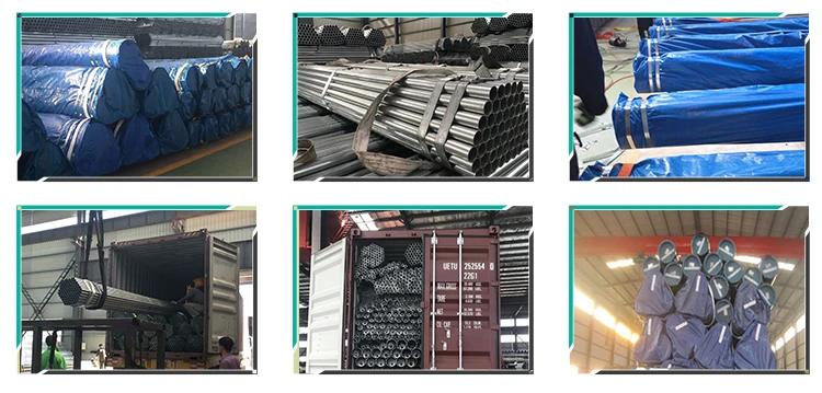 ERW Black Oil and Gas Pipe Round Steel Pipe For Green House and Fence Post