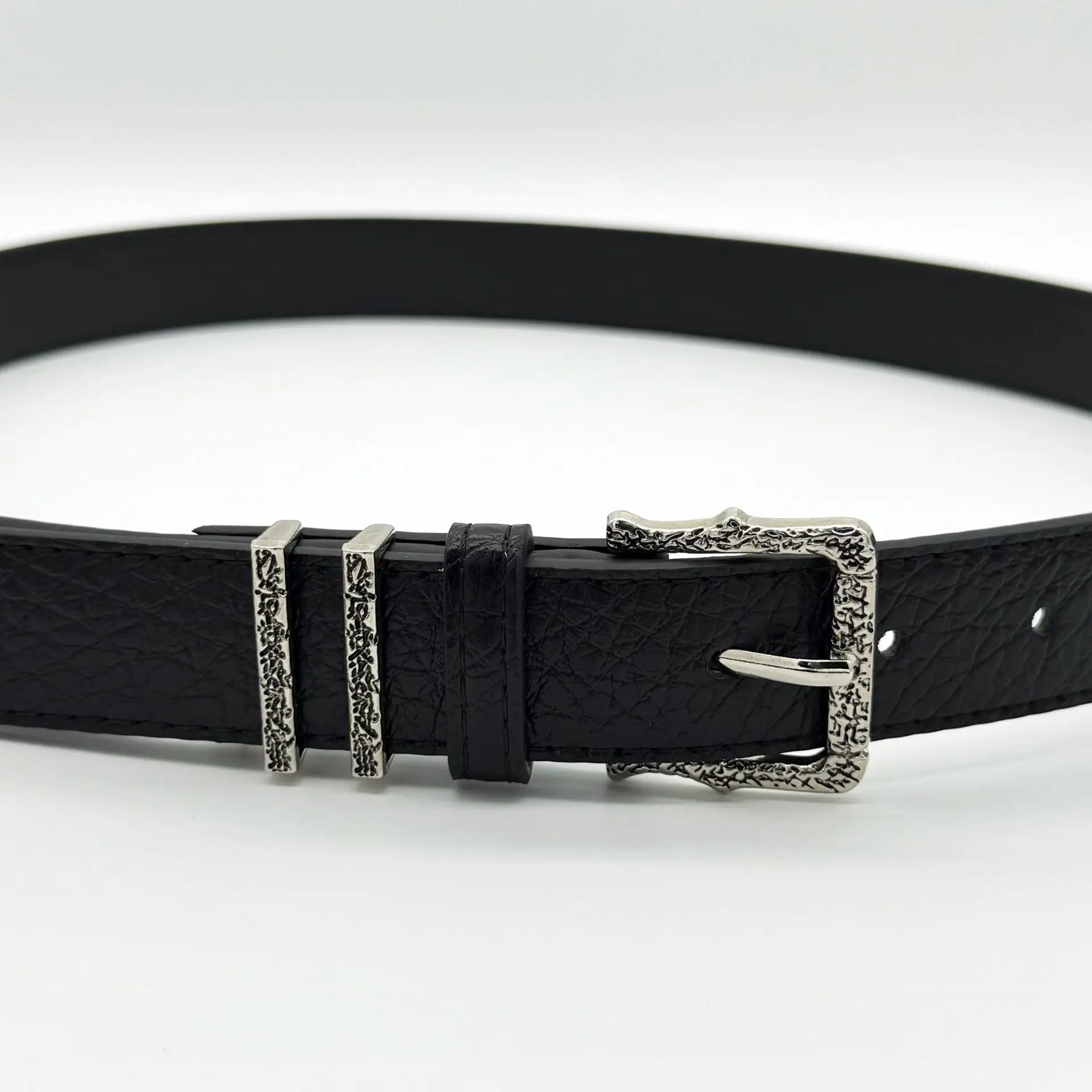 Vintage Damen Gürtel Aus Pu Mit Lychee Muster Und Dornschließe_voghion.com