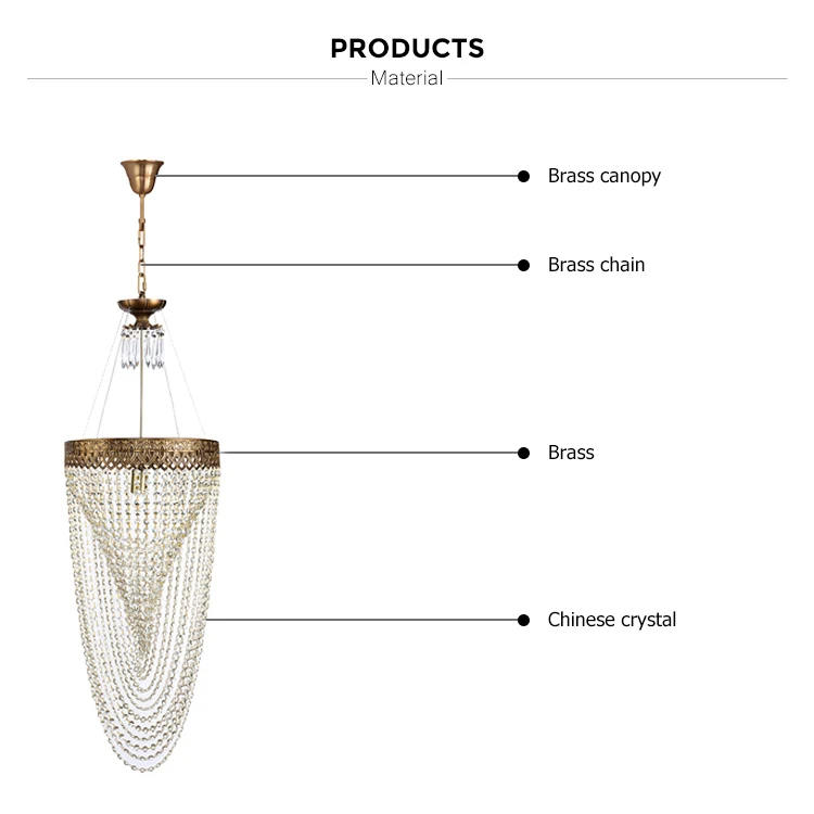 crystal ceiling hanging lamp