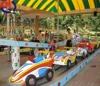 Adult and kids mini shuttle track train car racing game rides park games