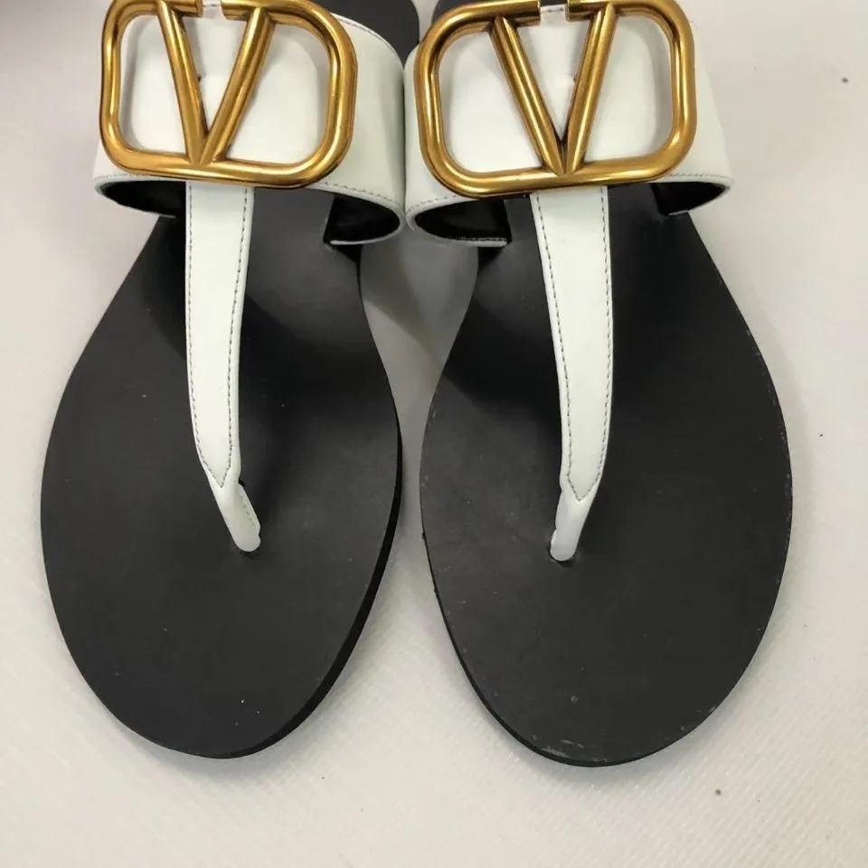 2024 Summer Slippert Tape Sandal Big Size Flipflops Outdoor Women's