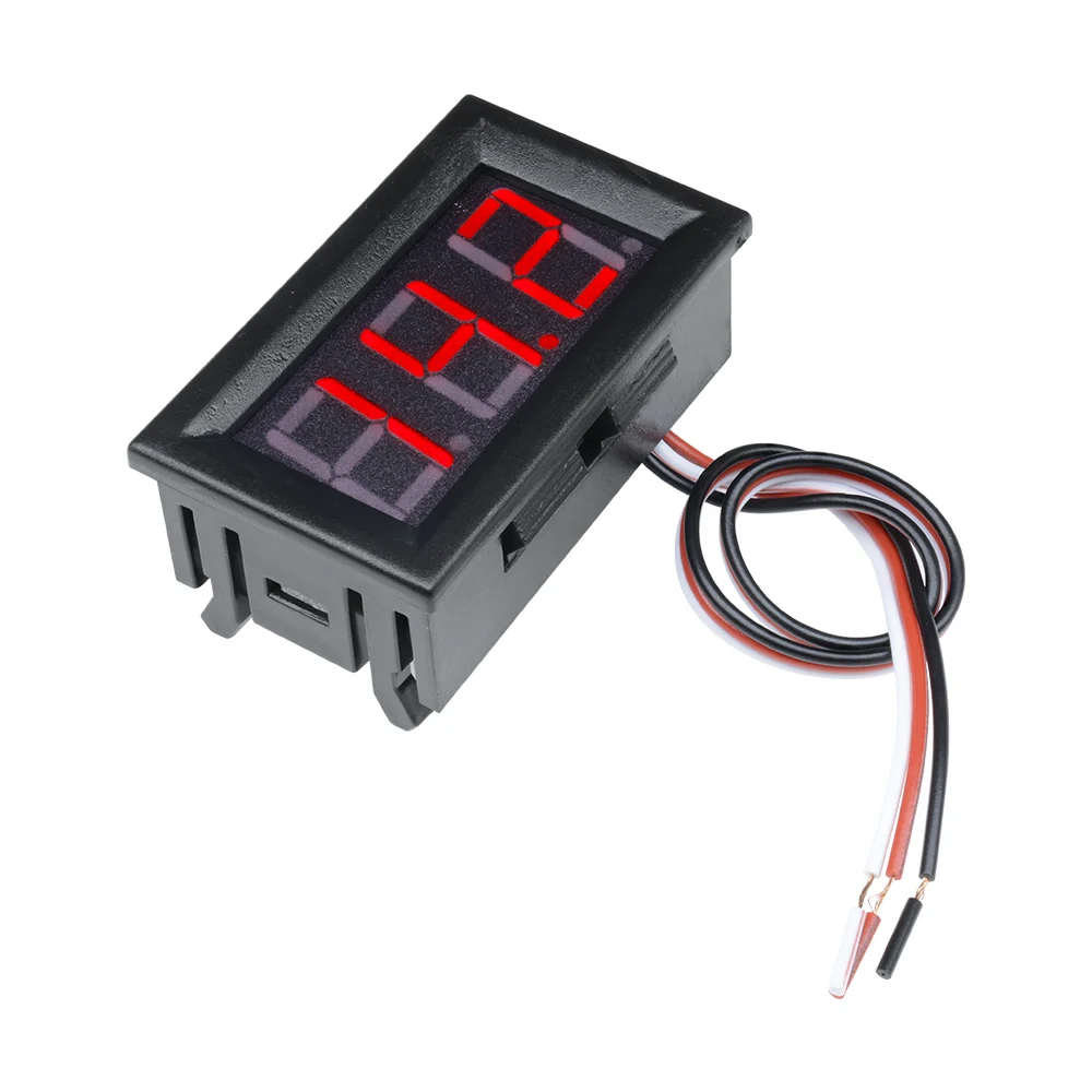 30 V Mini 3 digit digital rouge DEL Voltmètre Volt Mètre Panel Car 3 Wire 0 V 