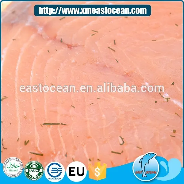 2016 New item smoked salmon with vanilla delicious salmon offcuts