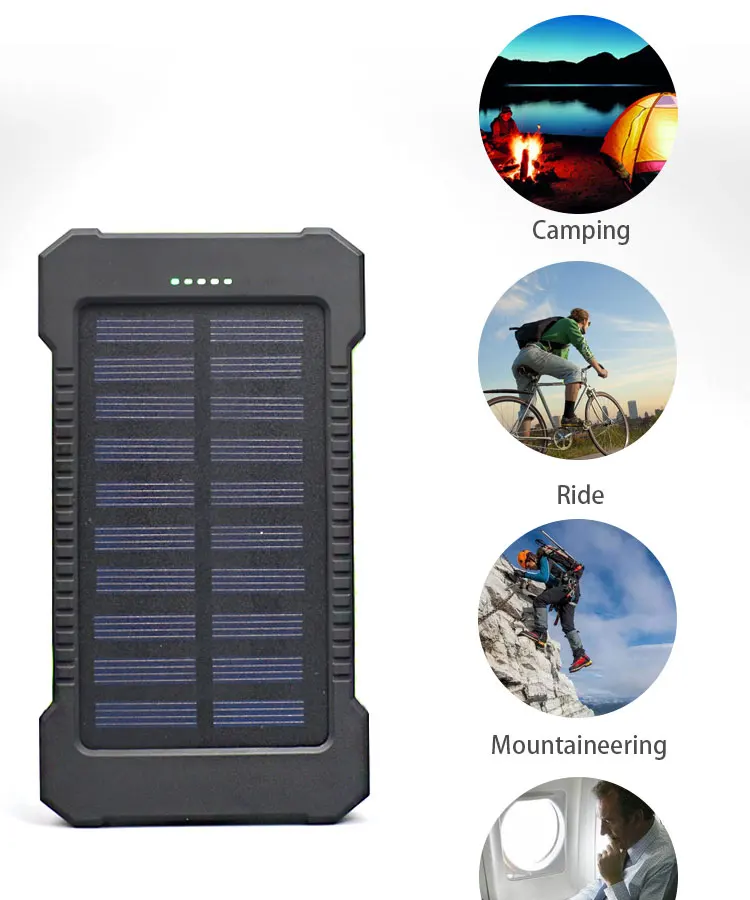 Custom Promotional New 20000mah Solar Charger Solar Power Bank - ANKUX.COM