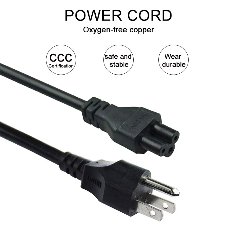 America Standard Usa Ac Power Cord Free Sample 3pin Plug Us 3 Pin Power