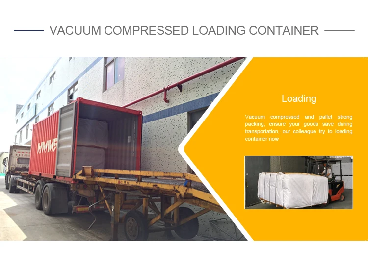 Vacuum compressed loading