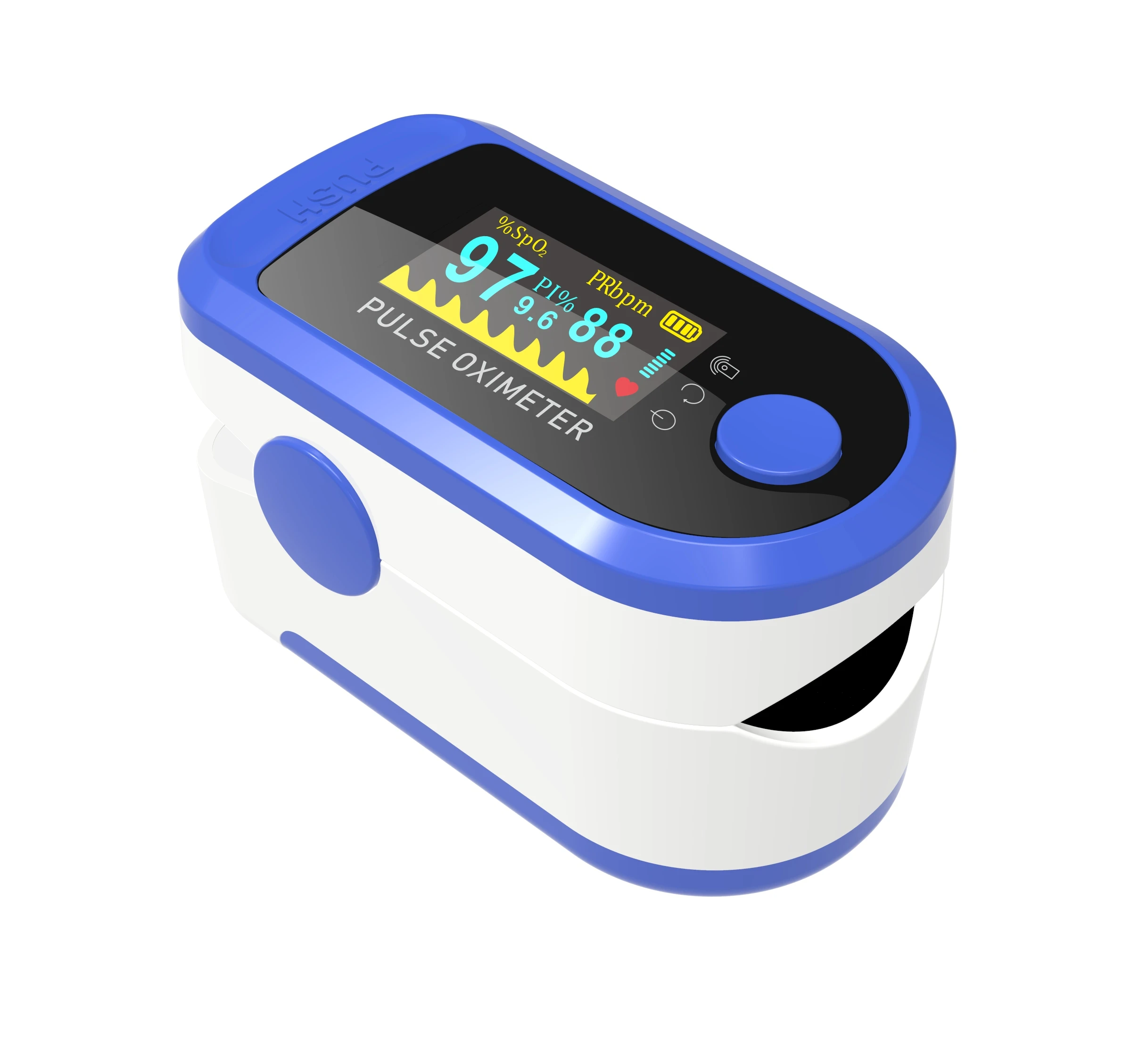 

Factory Price Electric Fingertip Pulse Oximetro Portable Pulse Oximetre, Blue