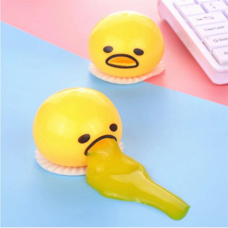 Disgusting Gudetama Vomit Egg Yolk Lazy Egg Custard Vomit Ball Stress Reduction Skills Toy Buy