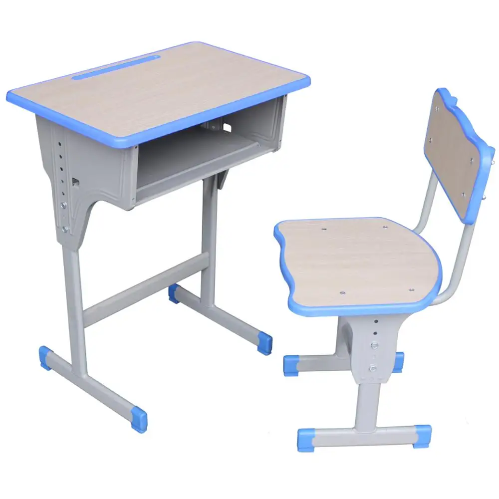 
2020 hot sale new model cheap school furniture student desk and chair classic student desk adjustable 