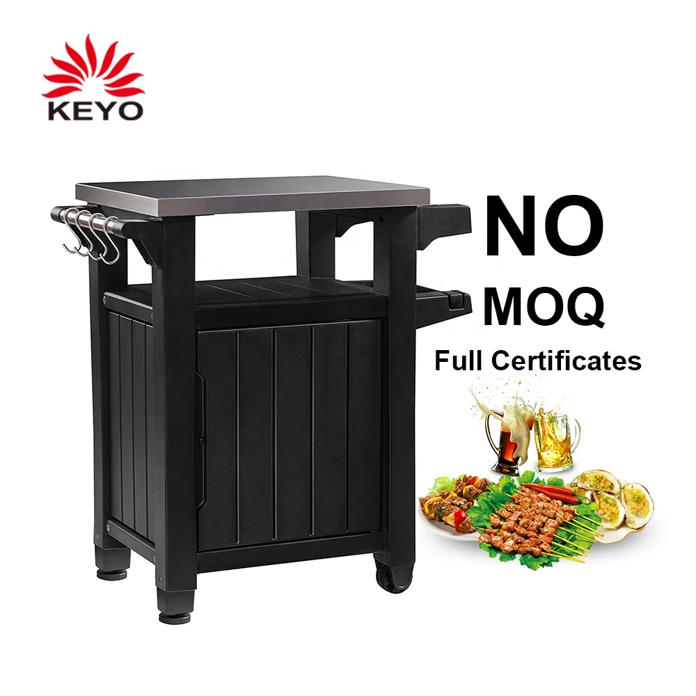 Outdoor Kitchen Garden Metal Storage Table Outdoor Bbq Table Buy Bbq