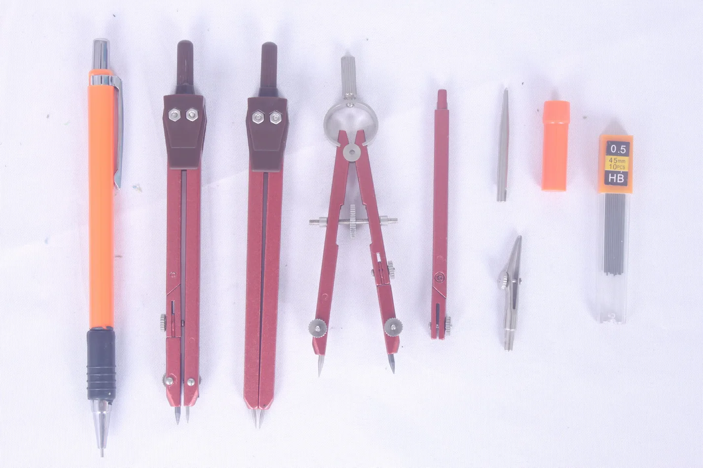 Wholesale Compass Set In Pvc Box With 3pcs Compasses And Mechanical Pencil For Math Geometric