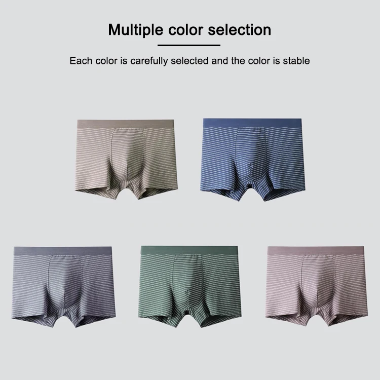 Fashion Underwear Cotton Men Boxer Shorts High-quality Men Panties ...