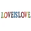 Custom English word thermal transfer embroidery Patches