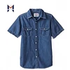 /product-detail/popular-style-100-cotton-washed-denim-retro-cowboy-short-sleeve-shirt-for-men-656125708.html