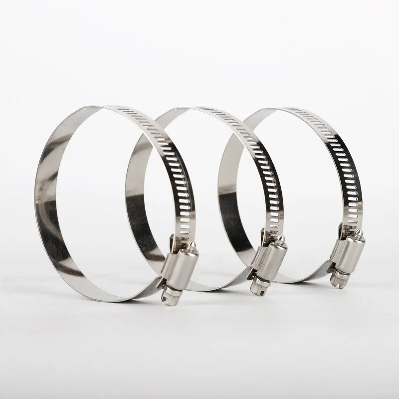 
HVAC system stainless steel Heavy Pipe Fitting American Type Hose Clamp plastic clamps clips 