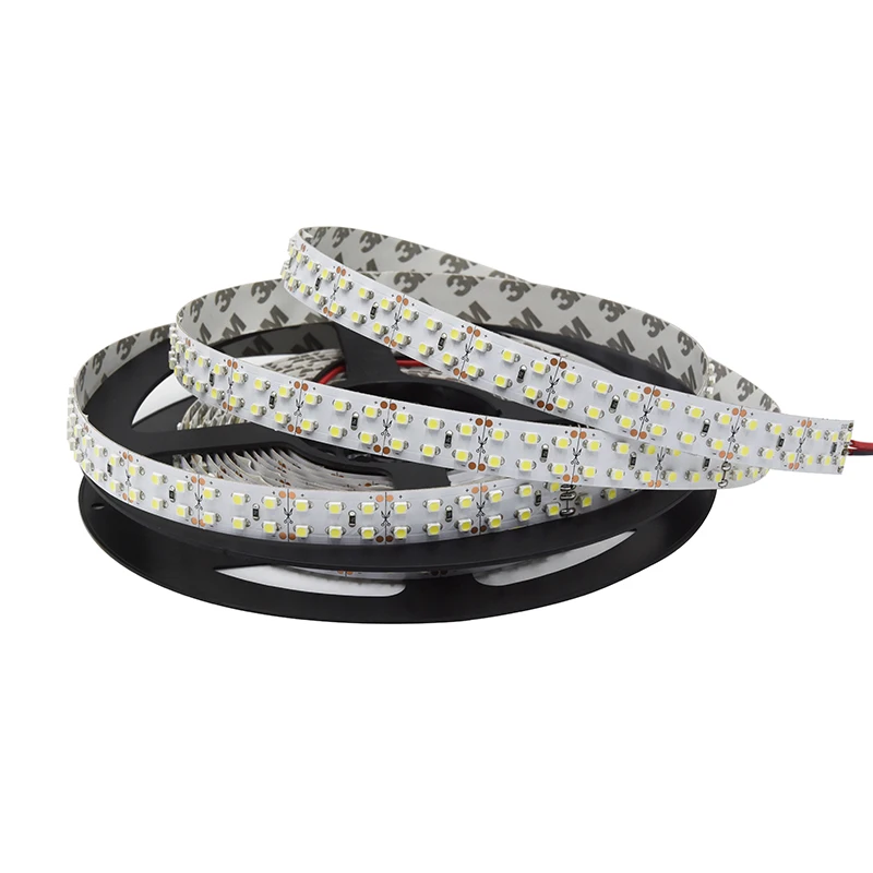 High quality factory price led strip two row 3528 and constant voltage 12V/24V flexible led strip