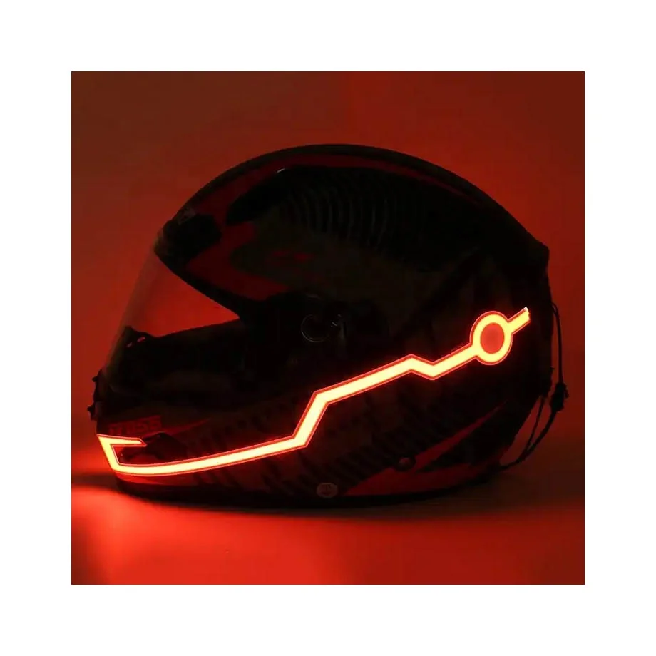 flashing light for motorcycle helmet Night Shift LED Kit  LightMode This versatile LED helmet light strip features red or color Wireless Motorcycle Helmet LED Safety