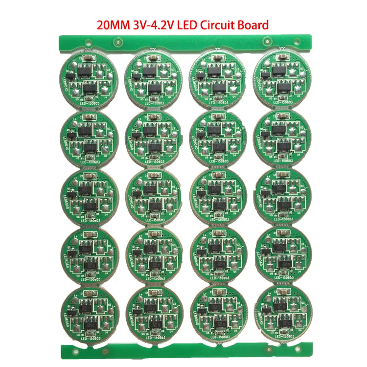 Led Driver Board 20mm 3v4.2v 1 Mode Led Flashlight Driver Board 1w 2w