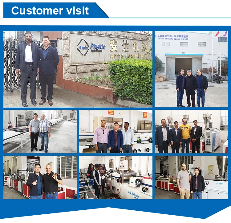 conical twin screw extruder for PVC pipe profile board