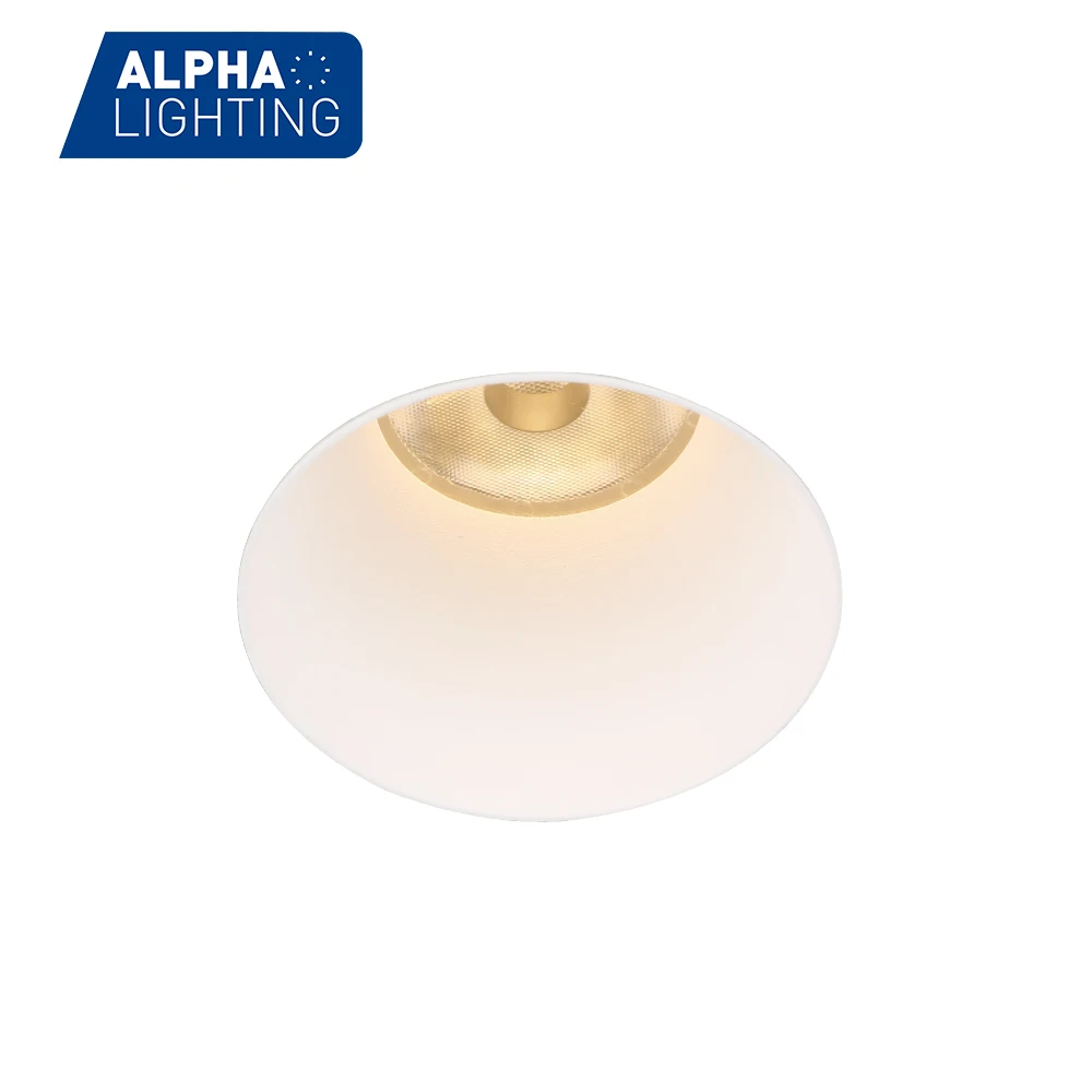 Alpha hot selling product trimless light deep recessed led downlights