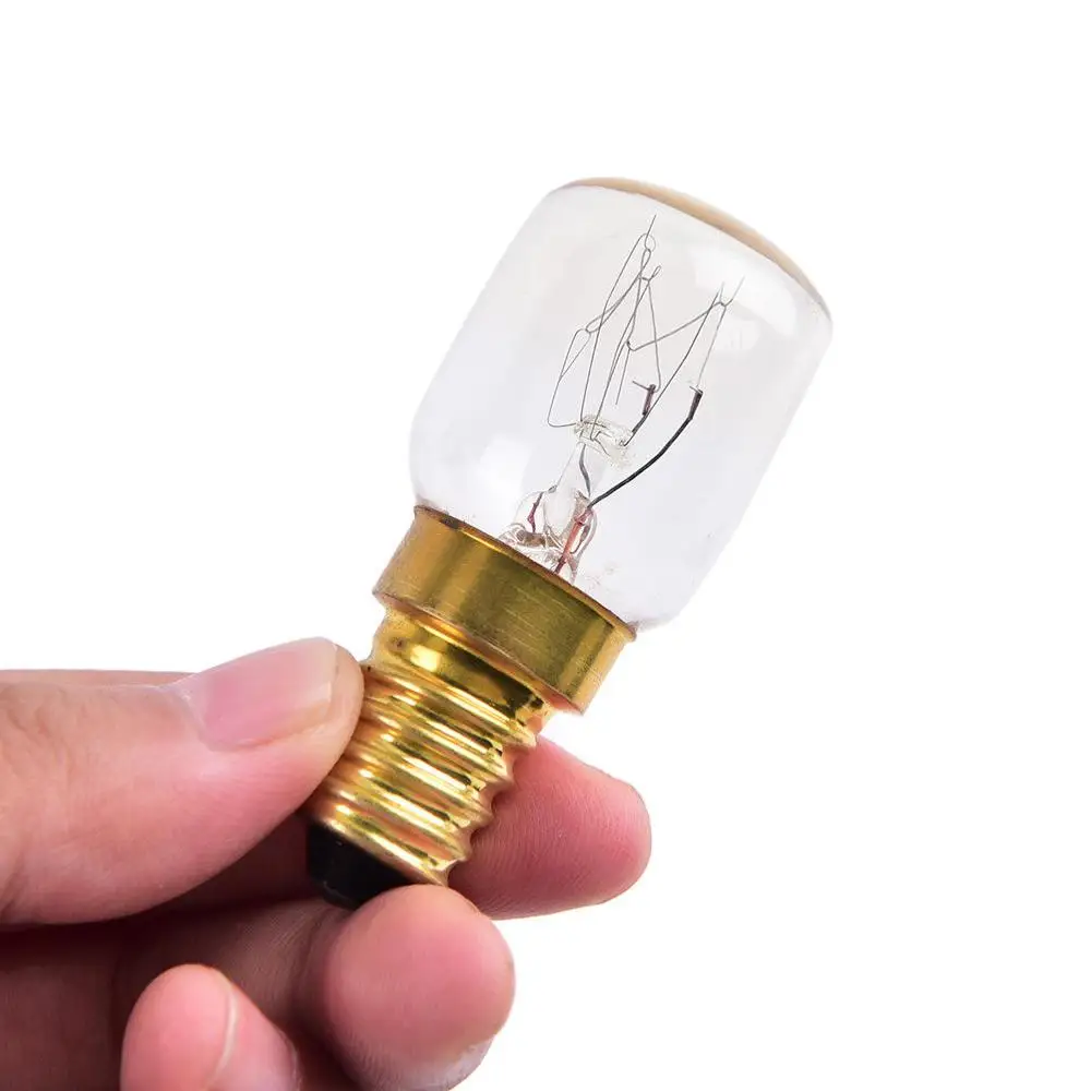 T22 T25 E12 E14 Screw Cap Pygmy Lamps 300 Degree Microwave Oven Bulb 15W 25W Oven Rated Light Bulbs