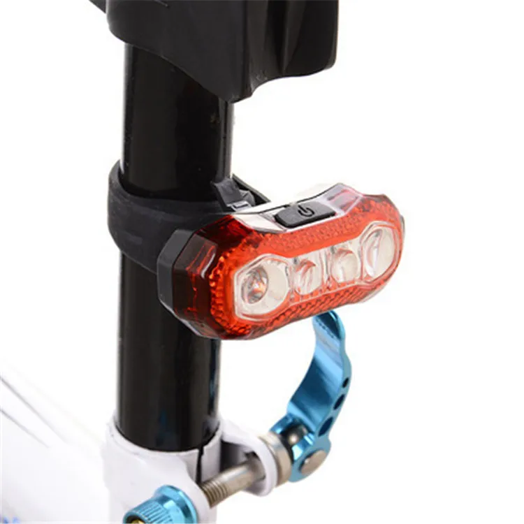Top selling portable night riding safety warning light small usb rechargeable bicycle tail light