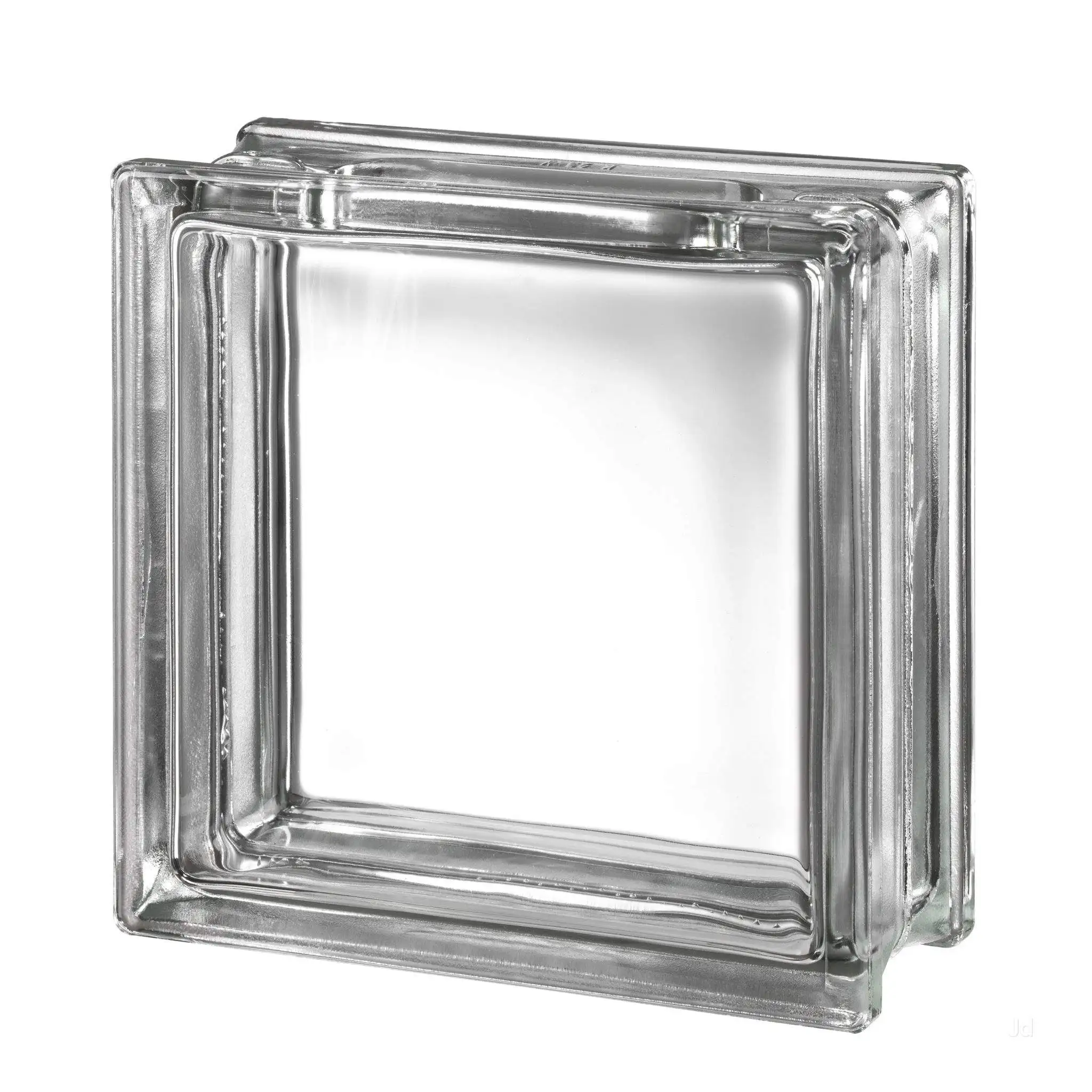 China Hollow cheap colored square clear art building solid glass block