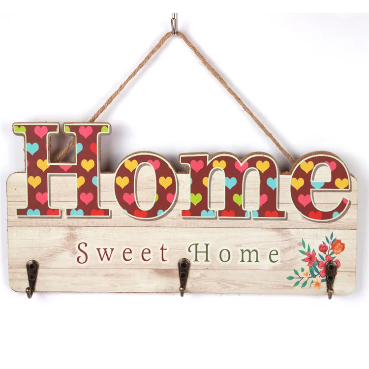 
Hot Selling Picture Frame English Sign Decor Door Wooden Plaque For Hang 