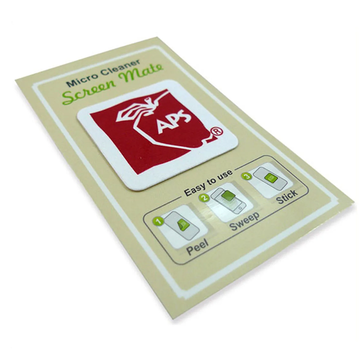 Custom Logo Self Adhesive Cleaner Sticker Sticky Microfiber Mobile