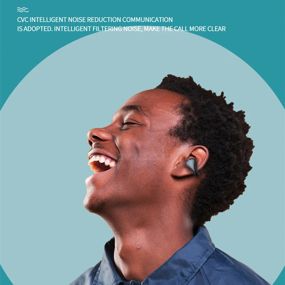Q20 TWS Wireless Earphones Bone Conduction 9D Stereo Earbuds Wireless Headphones 1200mAh Charging Box Sport Headsets - ANKUX.COM