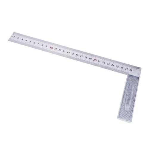 1PC Steel L-Square Angle Ruler 90 Degree Ruler For Woodworking Tool Carpent K1F9 