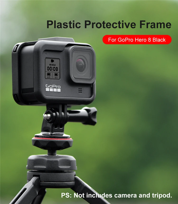 Kingma Camera Accessories Black Plastic Protective Frame Case For Gropo Hero 8 Action Camera - Buy Protective Frame Shell Case For Gropo Hero 8 Camera,High Protective Frame,Camera Accessories For Gropo