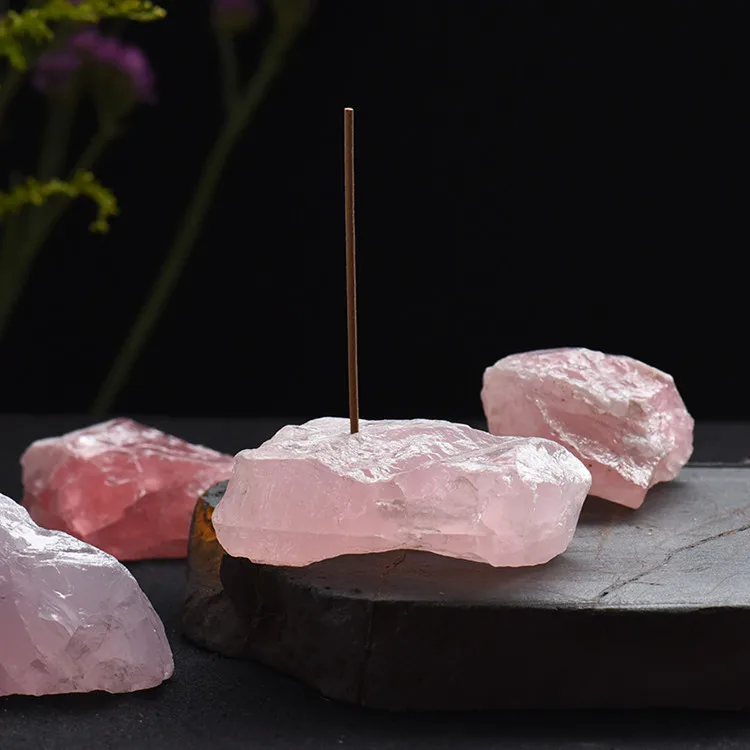 Trending 2020 Rose Quartz Incense Holder For Home Decor Accessories