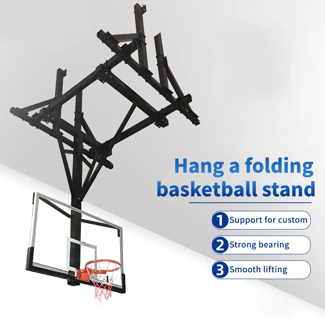 Basketball Court Adjustable Hoop Stand Adult Wallhang Basketball Rack