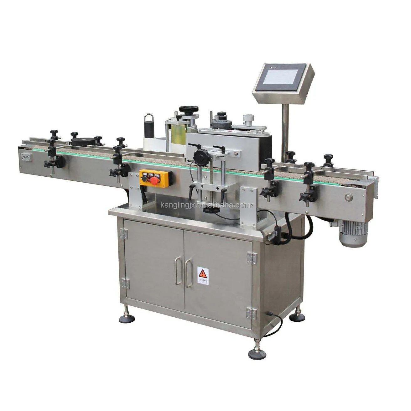 Automatic Bench Top Round Glass Cans Wine Bottle Commercial Auto Bottle Labeling Machine For