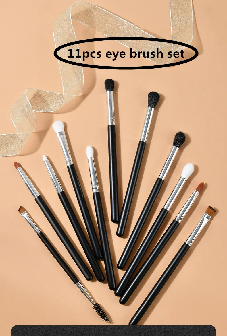 Professional makeup set 11 pcs eyeshadow lip mascara concealer brushes eye brushes set