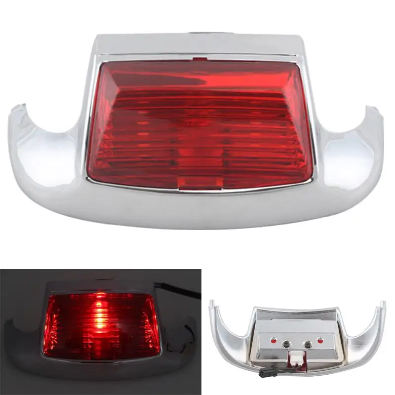 Motorcycle LED Fender Tip Light Front Leading Edge Driving Brake Light For Harley FLSTC FLHT FLHTCU FLHR Motor Parts