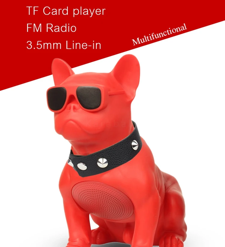 New product portable wireless Bulldog speaker Bluetooth outdoor computer mobile phone subwoofer Bluetooth audio - ANKUX.COM