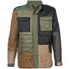 2020 OEM Men colour block multi pattern thick coat for winter